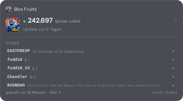 Spielkarten mit Codes — das Widget in NX1
